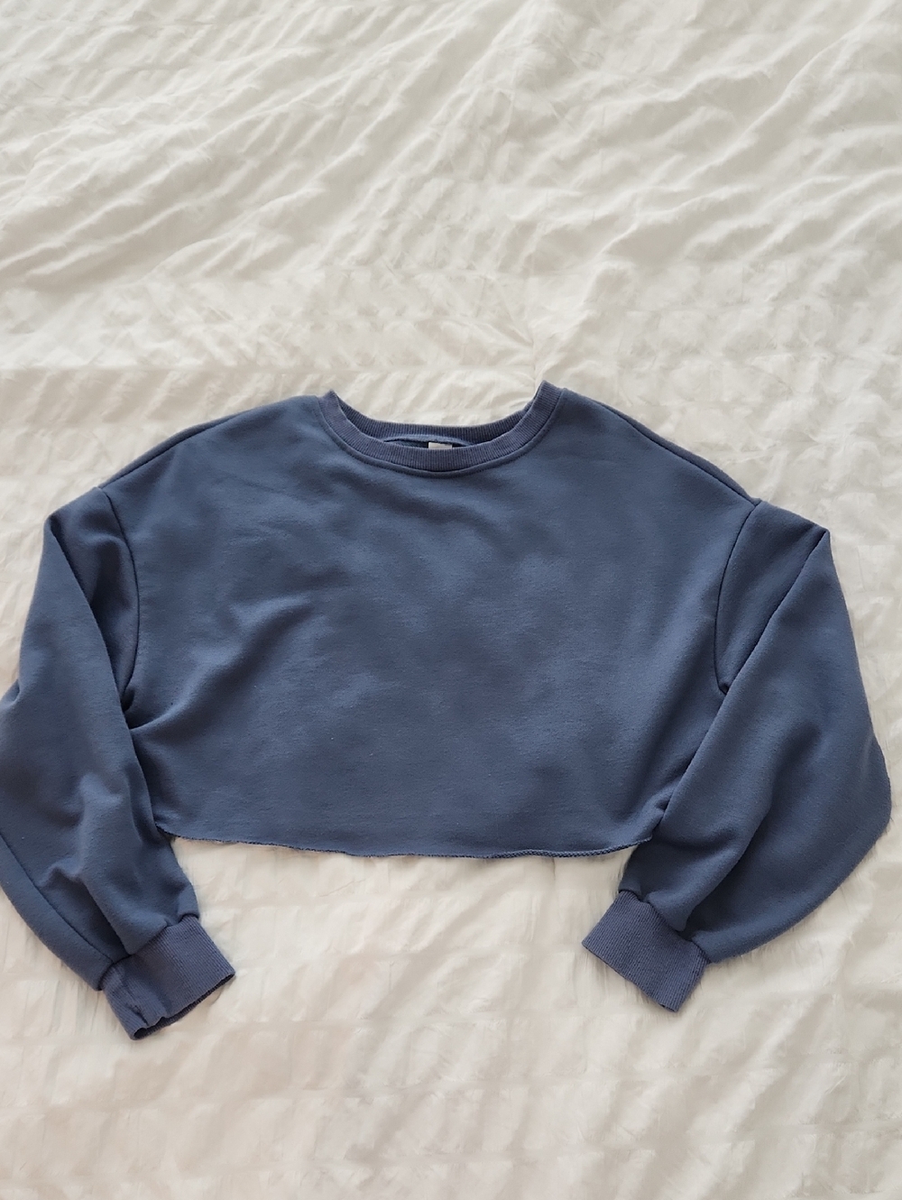 Women’s Cropped Crewneck Sweatshirt - Blue
